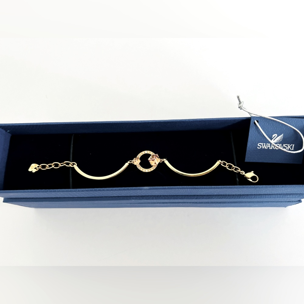 Vintage Swarovski Geometric Bangle Bracelet